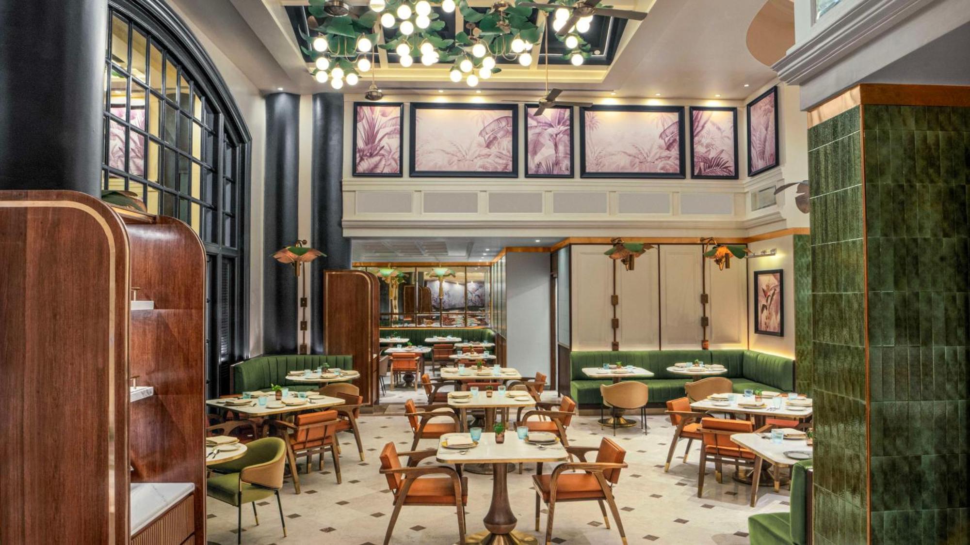 Hilton Mumbai International Airport Hotel Exterior foto The interior of the restaurant